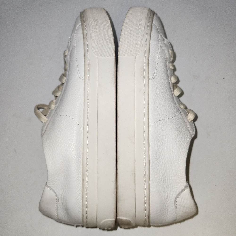 SOLUDOS Ibiza White Leather Platform Sneakers In Oasis White Size 9.5 - Picture 10 of 16